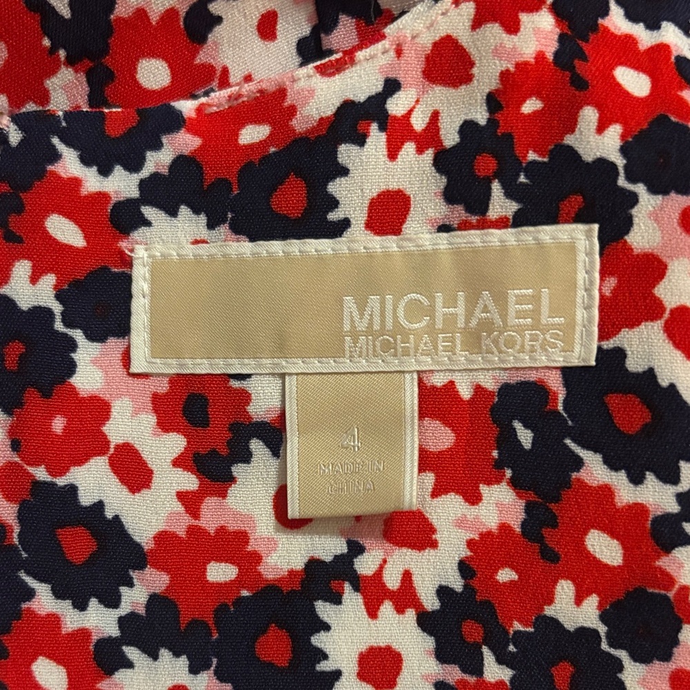 Michael Kors Floral Dress - Red and Black - Picture 5 of 8